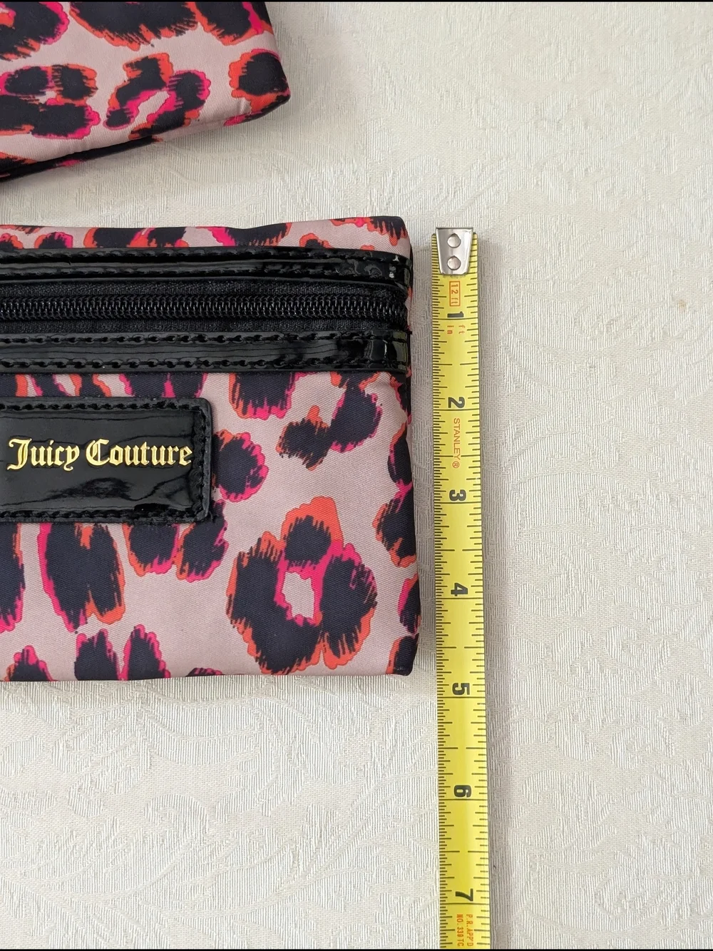 Juicy Couture Nylon cosmetic bags, Juicy Couture leopard print makeup bag set